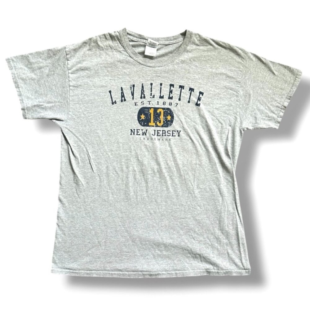 Y2K Lavallette New Jersey Gray T-shirt Unisex Size Large Jersey Shore Vacay